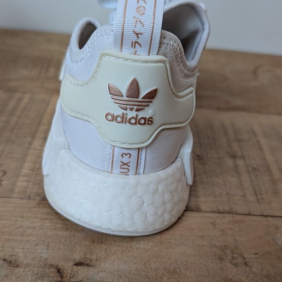Adidas Originals NMD_R1 Shoes White/Rose Gold size 7.5 - Picture 4 of 6